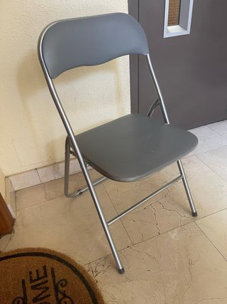 Sillas plegables metálicas