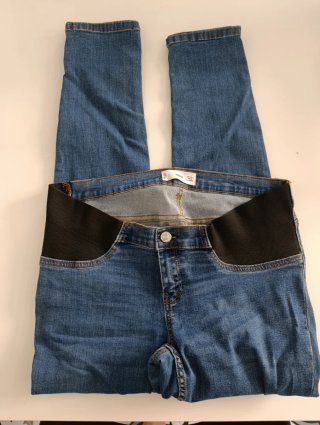 Pantalón vaquero premamá azul