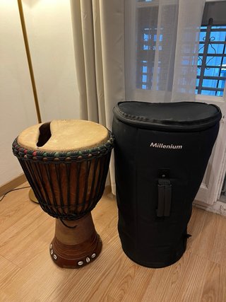 Djembe Africano 12 con funda Millenium