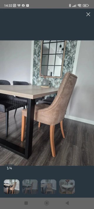 Juego de 4 sillas de comedor