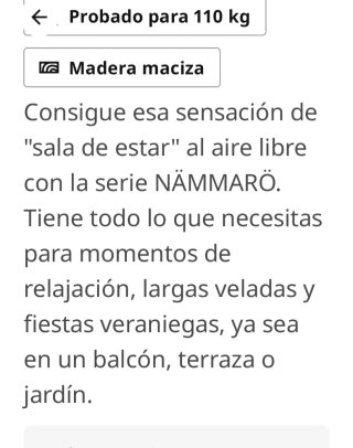 Silla de madera para terraza o jardín