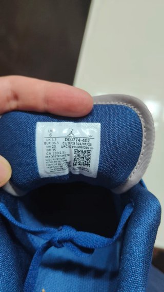Air Jordan 1 Low  "True Blue" 36,5