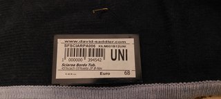 Sciarpa David Saddler Uomo Nero Grigio