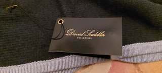 Sciarpa David Saddler Uomo Nero Grigio