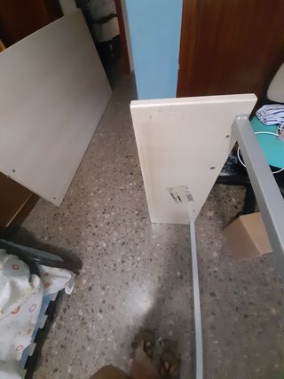 Habitación casi desmontada