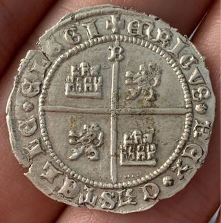 Moneda Plata pura Enrique IV de la Silla Replica