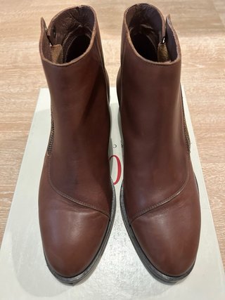 Botines Vialis 38 marrones con cremallera