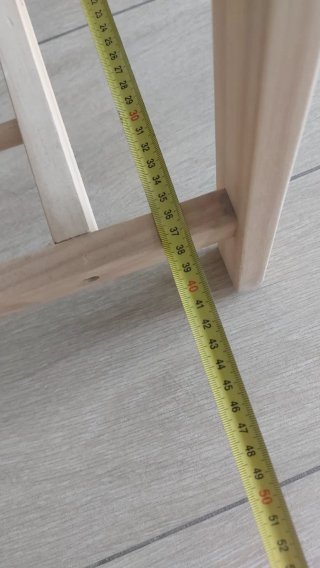 Perchero de madera de bambú