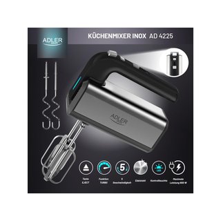 Adler AD 4225 batidora mano 800W funciones