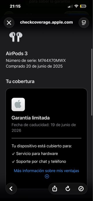 Airpods 3ª Gen. Blancos