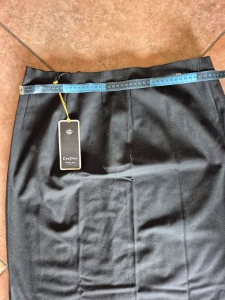 Gonna nuova Confites cotone pesante nero tg 54