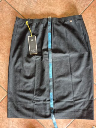 Gonna nuova Confites cotone pesante nero tg 54