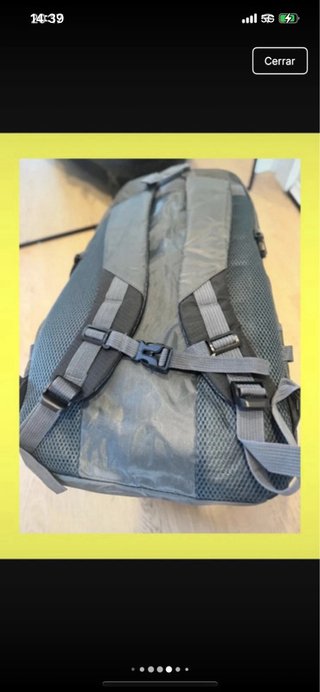 Mochila Trekking 55L JUSTSPORT Negra/Gris