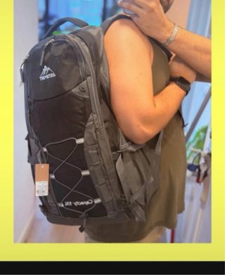 Mochila Trekking 55L JUSTSPORT Negra/Gris