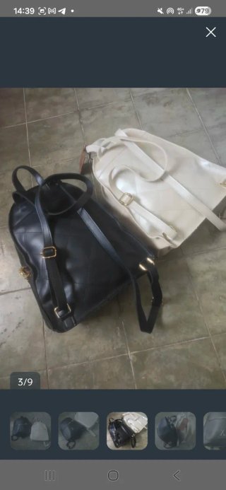 2 Mochilas Bervely Polo Club Negras y Blancas
