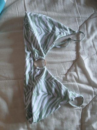 Top Bikini Verde y Blanco