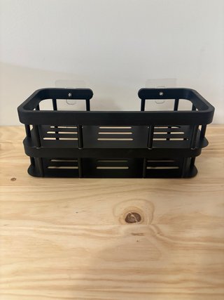 Estanterías de baño aceró inoxidable negras