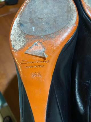 Zapatos tacón bajo Italianos cuero