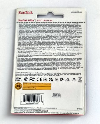 Scheda SanDisk Ultra SDXC 64GB UHS-I Sigillata