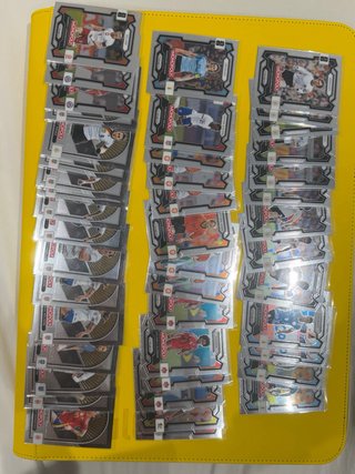 Colección de cromos de fútbol Monopoly paniniprizm