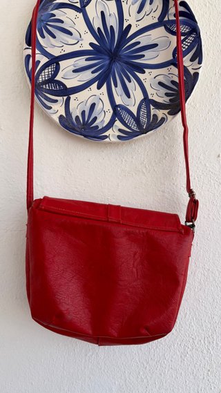 Bolso bandolera rojo vintage