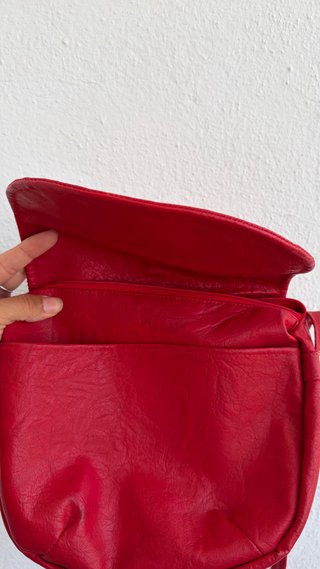 Bolso bandolera rojo vintage