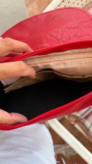 Bolso bandolera rojo vintage