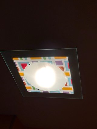 Lámpara de techo moderna de cristal