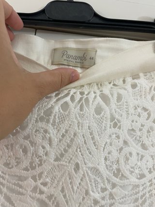 Conjunto Panambi Blanco de guipur