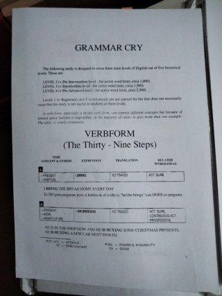 Apuntes cursos de inglés