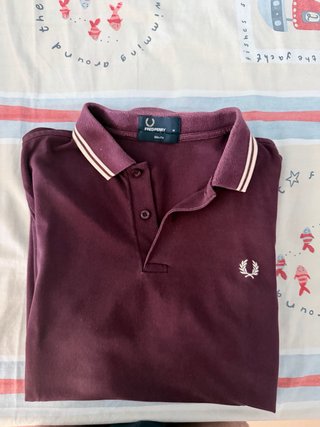 Polo Fred Perry Morado Talla M Slim Fit