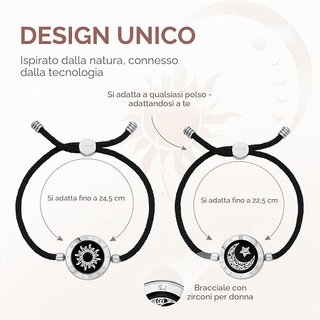 TOTWOO Braccialetti coppia smart Bluetooth Touch