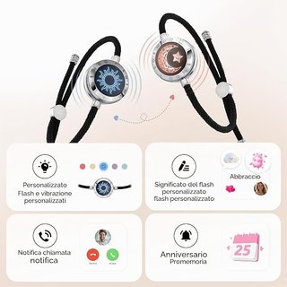 TOTWOO Braccialetti coppia smart Bluetooth Touch