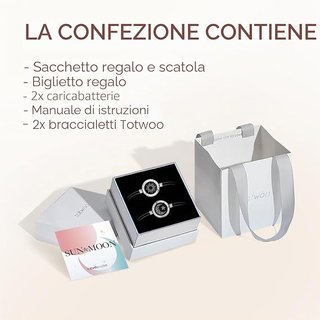 TOTWOO Braccialetti coppia smart Bluetooth Touch