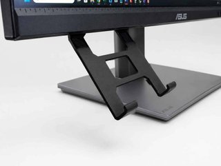 Supporto smartphone sotto monitor