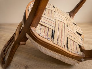 Silla clásica de abedul hecha a mano (Nueva)