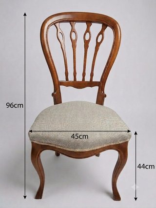 Silla clásica de abedul hecha a mano (Nueva)