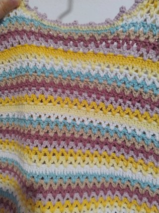 Top crochet algodón hecho a mano