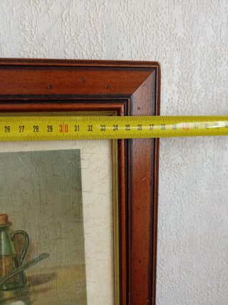 2 Láminas Craqueladas Marco Madera