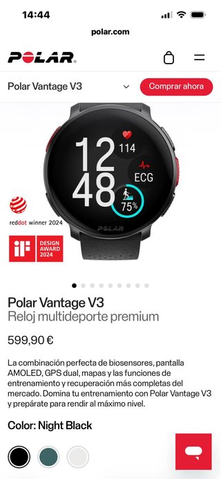 Reloj deportivo Polar Vantage V3