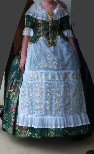 Traje de fallera. 13-15 años