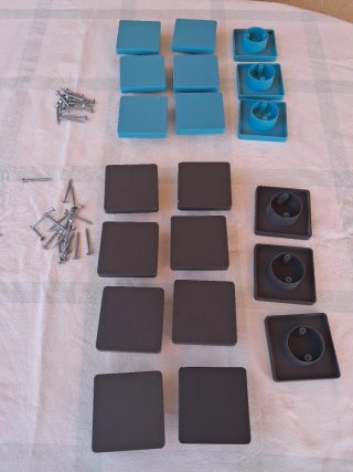 Tiradores Armario Azules (Plástico) - Pack