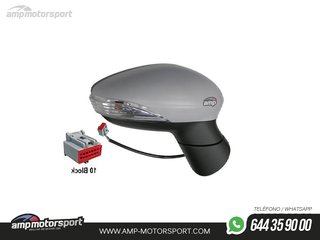 RETROVISOR COMPLETO DERECHO PARA FORD FIESTA MK7