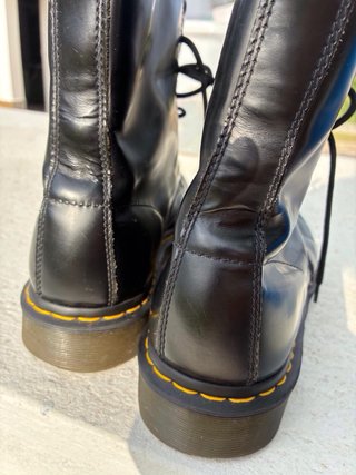 Stivali Dr. Martens 1460 Pelle Liscia Nero
