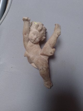 Lote 3 ángeles decorativos antiguos