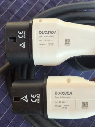 Cable de carga original MG tipo 2 32A DUOSIDA.