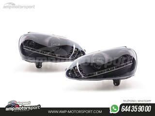 FAROS DELANTEROS LUZ DIURNA LED REAL DRL PARA VOLKSWAGEN GOLF / VARIANT / JETTA MK5
