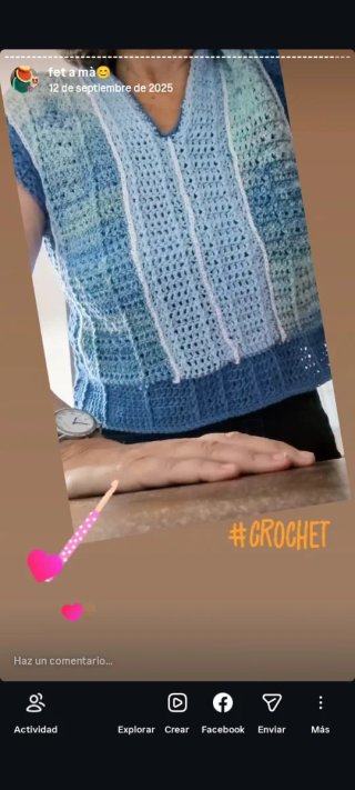 Top Crochet Algodón Hecho a Mano