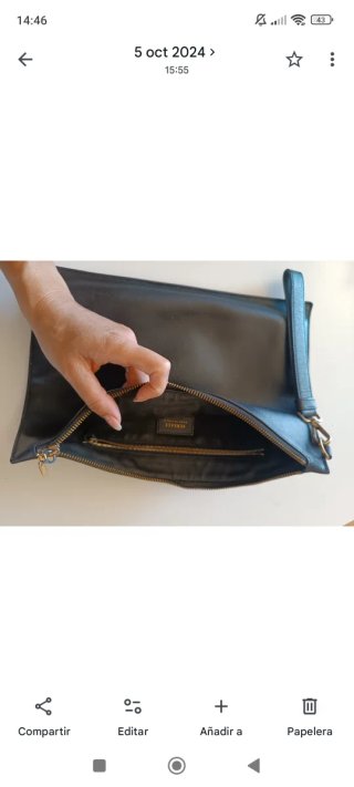 Borsa clutch Versace nera