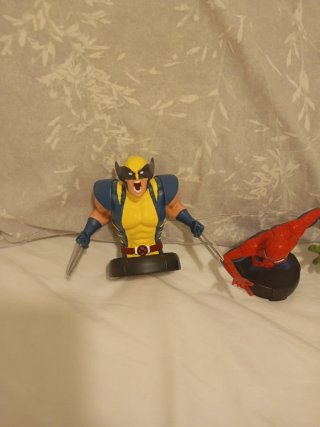 Figuras Marvel: Hulk, Spiderman, Wolverine